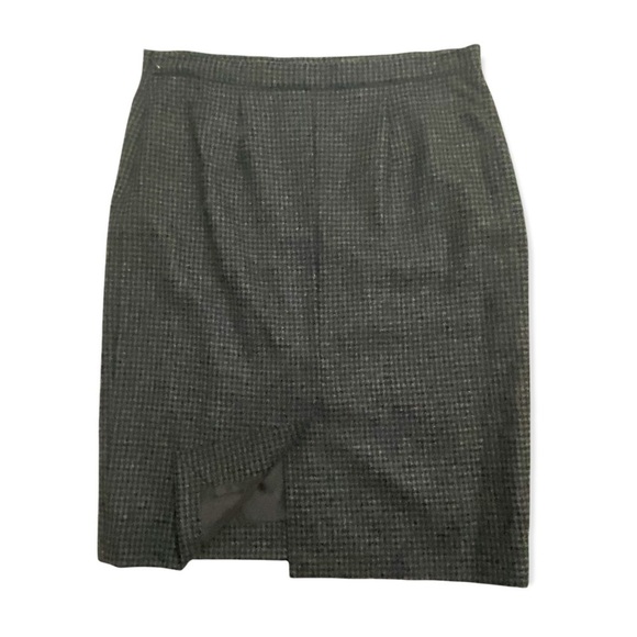 Moschino‎ Cheap and chic houndstooth check wool blend pencil skirt size 12 - Picture 5 of 10